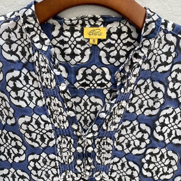 Original Roberta Roller Rabbit Tunic small blue white - Picture 6 of 8